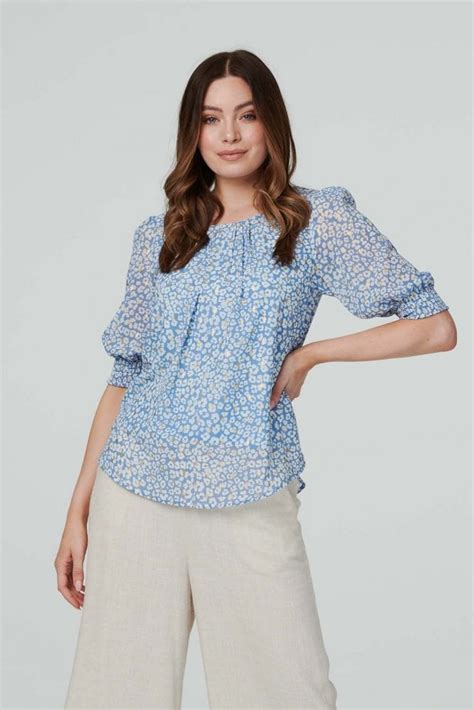 celine ditsy floral puff sleeve denim jacket boutique|Celine triomphe blouse.